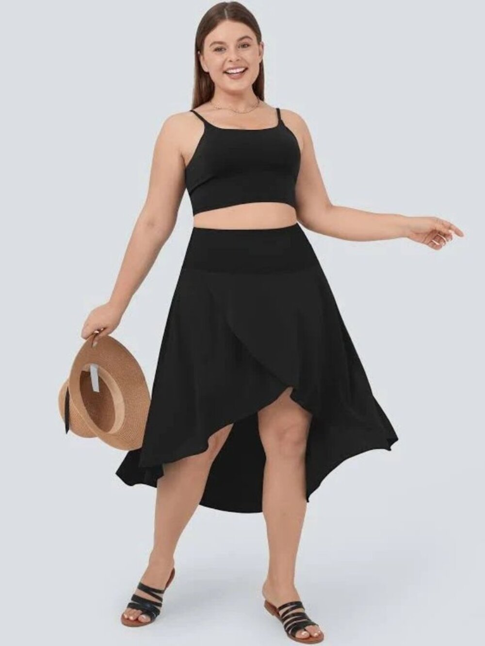 Halara 3X Black Breezeful High Waist 2-in-1 Pocket Mini Quick Dry Skirt 50% off